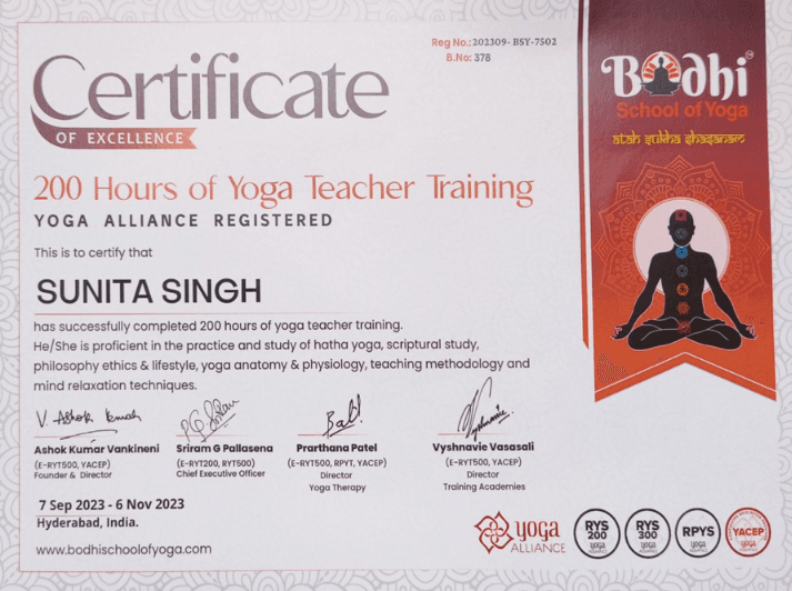 Advanced Yoga Training Certification